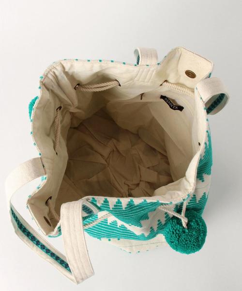 UNITED ARROWS（ユナイテッドアローズ）の「トートバッグ ダブルポンポン◆（トートバッグ・レディース・ケリー/コバルトブルー・FREE）」の9枚目の写真