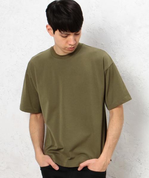 green label relaxing（グリーンレーベルリラクシング）の「HEAVY/W C/N S/S Tシャツ◆（Tシャツ/カットソー・メンズ・オリーブ/ネイビー/ホワイト/ベージュ・36/38）」の3枚目の写真