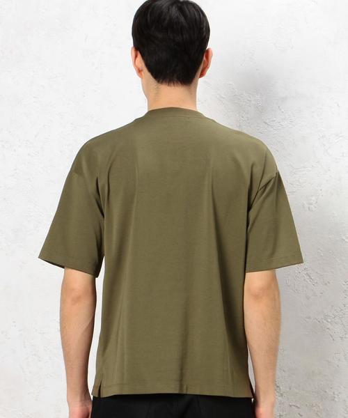 green label relaxing（グリーンレーベルリラクシング）の「HEAVY/W C/N S/S Tシャツ◆（Tシャツ/カットソー・メンズ・オリーブ/ネイビー/ホワイト/ベージュ・36/38）」の5枚目の写真