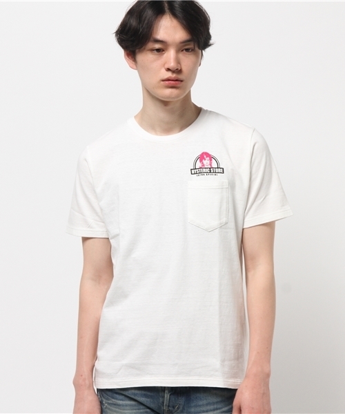 HYSTERIC GLAMOUR（ヒステリックグラマー）の「NATURAL BEAUTY pt ポケ付T-SH（Tシャツ/カットソー・メンズ・ホワイト/ブラック/イエロー・SMALL/MEDIUM/X-LARGE/LARGE）」の15枚目の写真