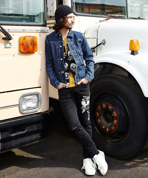 HYSTERIC GLAMOUR（ヒステリックグラマー）の「NATURAL BEAUTY pt ポケ付T-SH（Tシャツ/カットソー・メンズ・ホワイト/ブラック/イエロー・SMALL/MEDIUM/X-LARGE/LARGE）」の14枚目の写真