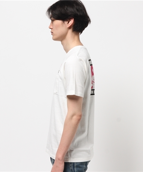 HYSTERIC GLAMOUR（ヒステリックグラマー）の「NATURAL BEAUTY pt ポケ付T-SH（Tシャツ/カットソー・メンズ・ホワイト/ブラック/イエロー・SMALL/MEDIUM/X-LARGE/LARGE）」の12枚目の写真