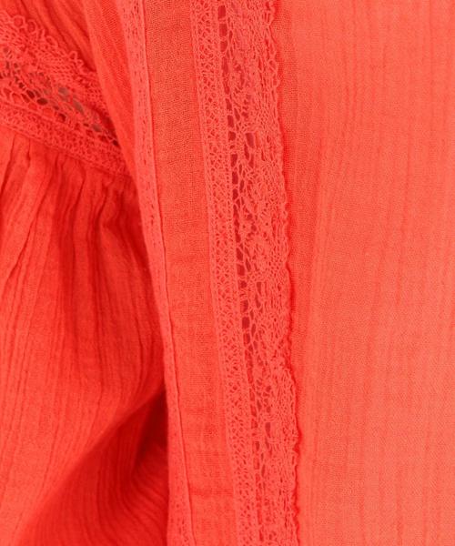 Another Edition（アナザーエディション）の「ガーゼヨウリュウVネックブラウス/AEBC ガーゼヨウリュウ V BLUS◆（シャツ/ブラウス・レディース・オフホワイト/レッド/ライム・FREE）」の13枚目の写真