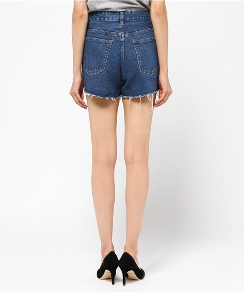 archives(アルシーヴ)の「カットオフ デニムショートパンツ(デニムパンツ・レディース・ネイビー/ロイヤルブルー・SMALL/MEDIUM)」の5枚目の写真
