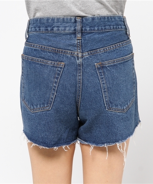archives(アルシーヴ)の「カットオフ デニムショートパンツ(デニムパンツ・レディース・ネイビー/ロイヤルブルー・SMALL/MEDIUM)」の7枚目の写真