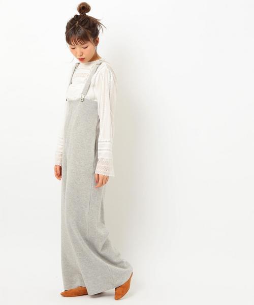 Another Edition(アナザーエディション)の「【WEB店舗限定】サスペンダーワイドパンツ●(その他パンツ・レディース・ブラック/グレー・フリー)」の1枚目の写真