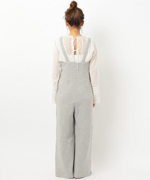 Another Edition(アナザーエディション)の「【WEB店舗限定】サスペンダーワイドパンツ●(その他パンツ・レディース・ブラック/グレー・フリー)」の3枚目の写真