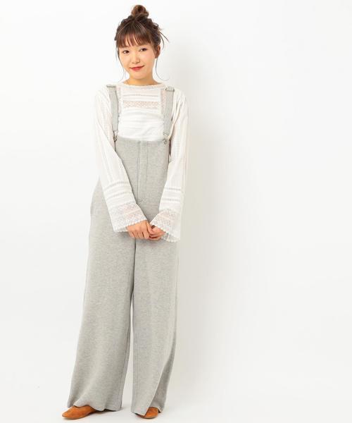 Another Edition(アナザーエディション)の「【WEB店舗限定】サスペンダーワイドパンツ●(その他パンツ・レディース・ブラック/グレー・フリー)」の11枚目の写真