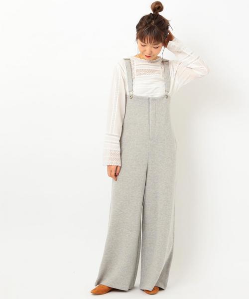 Another Edition(アナザーエディション)の「【WEB店舗限定】サスペンダーワイドパンツ●(その他パンツ・レディース・ブラック/グレー・フリー)」の12枚目の写真