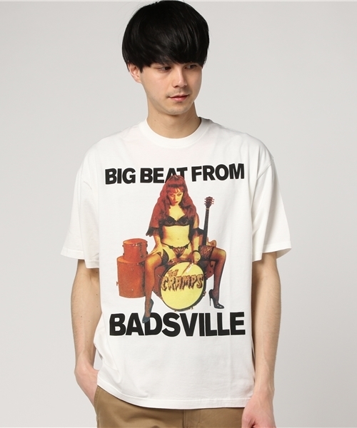 HYSTERIC GLAMOUR（ヒステリックグラマー）の「CR/BB FROM BADSVILLE pt T-SH（Tシャツ/カットソー・メンズ・ホワイト/ブラック/レッド・X-SMALL/LARGE/SMALL/MEDIUM）」の10枚目の写真