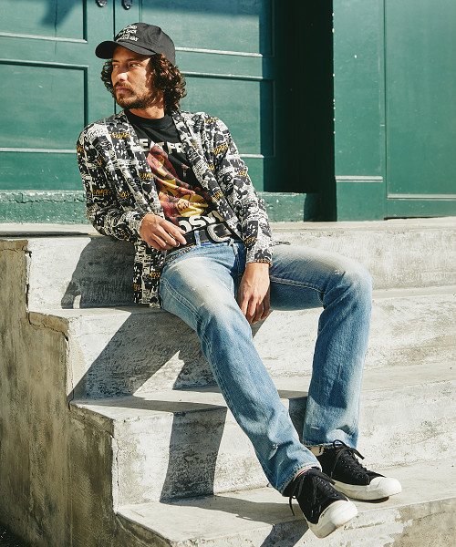 HYSTERIC GLAMOUR（ヒステリックグラマー）の「CR/BB FROM BADSVILLE pt T-SH（Tシャツ/カットソー・メンズ・ホワイト/ブラック/レッド・X-SMALL/LARGE/SMALL/MEDIUM）」の14枚目の写真