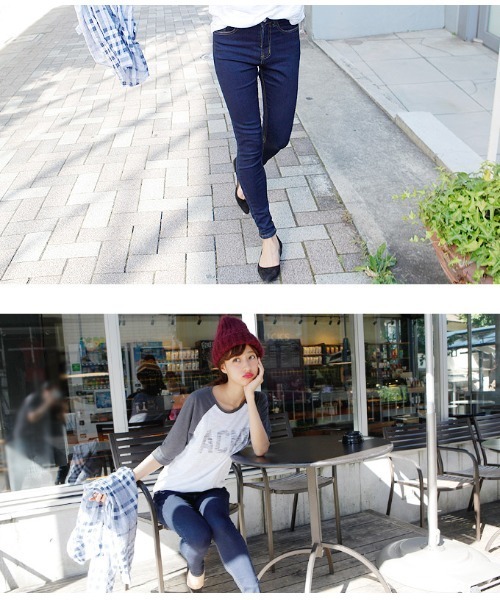 coca（coca）（コカ）の「なにこの安心感！しっかりウエストのストレッチデニムパンツ（デニムパンツ・レディース・ブルー/インディゴブルー・S/L/M）」の17枚目の写真