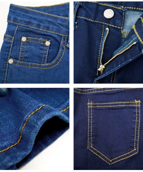 coca（coca）（コカ）の「なにこの安心感！しっかりウエストのストレッチデニムパンツ（デニムパンツ・レディース・ブルー/インディゴブルー・S/L/M）」の15枚目の写真