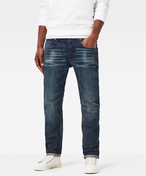 G-star Raw　ジースター　パンツ　3301 straight 新品未使用　w30　男性　ジーンズ　生地◎シック　Raw denim　j427 ダメージデザイン加工 セール3301 STRAIGHT TAPERED JEANS&frasl;テーパードシルエット（デニム