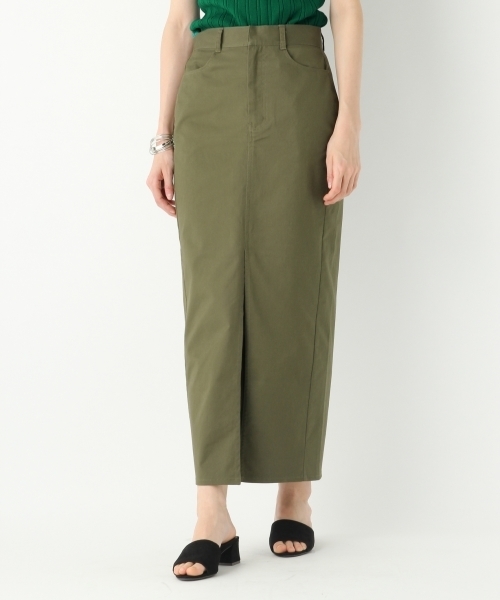 A part by（アパートバイ）の「チノSTロングスリットスカート 759654 （スカート・レディース・カーキ/ベージュ・MEDIUM/LARGE）」の14枚目の写真