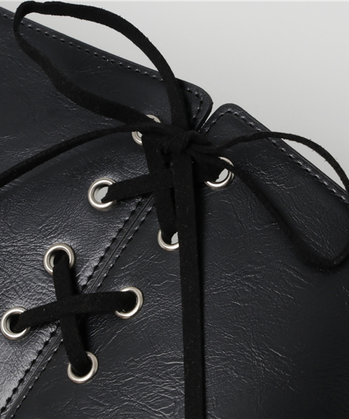 N.（N. Natural Beauty Basic）（エヌエヌナチュラルビューティーベーシック）の「コルセットベルト（ベルト・レディース・ブラック/ブラウン・FREE）」の4枚目の写真