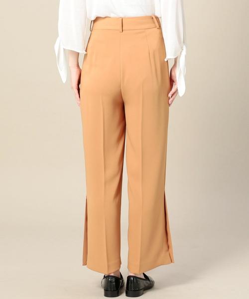BEAUTY&YOUTH UNITED ARROWS（ビューティーアンドユースユナイテッドアローズ）の「BY ダブルクロス9分丈スリットパンツ ◆（その他パンツ・レディース・ブラック/マスタード・SMALL/MEDIUM）」の3枚目の写真