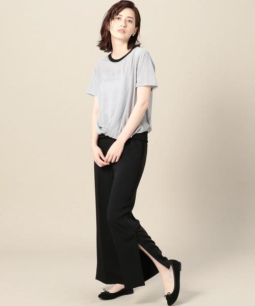 BEAUTY&YOUTH UNITED ARROWS（ビューティーアンドユースユナイテッドアローズ）の「BY ダブルクロス9分丈スリットパンツ ◆（その他パンツ・レディース・ブラック/マスタード・SMALL/MEDIUM）」の13枚目の写真