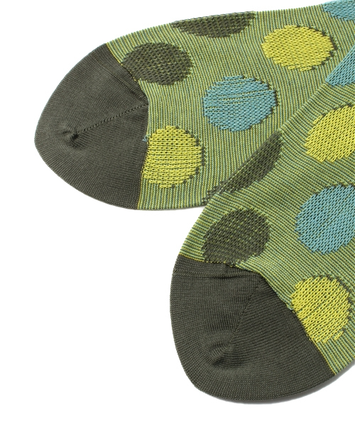 BEAMS(ビームス)の「○ayameポルカDOT SOX(ソックス/靴下・メンズ・グレー/チャコールグレー・ONE SIZE)」の3枚目の写真
