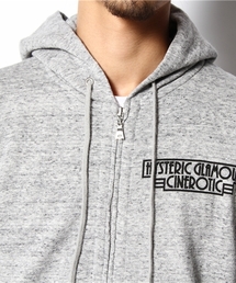 HYSTERIC GLAMOUR CINEROTIC ブラックパーカー HYSTERIC GLAMOUR（ヒステリックグラマー）の「CINEROTIC pt PK