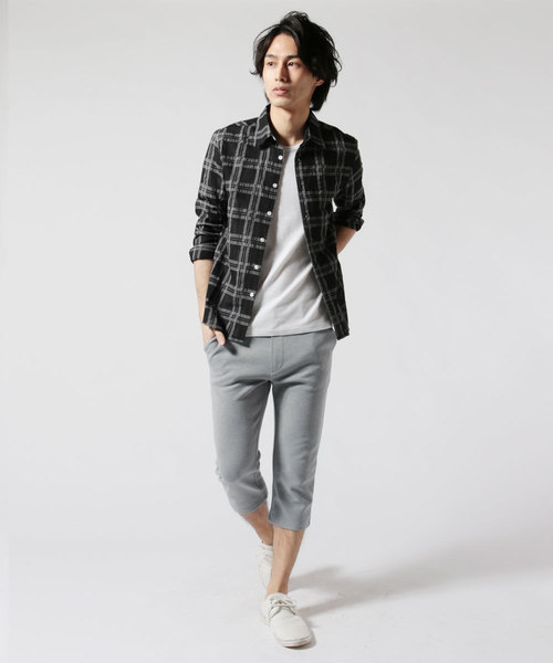 THE CASUAL(カジュアル)の「カルゼテーパードクロップドパンツ(その他パンツ・メンズ・ブラック/杢グレー/ネイビー・L/M)」の14枚目の写真