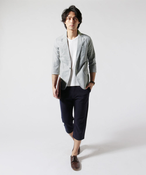 THE CASUAL(カジュアル)の「カルゼテーパードクロップドパンツ(その他パンツ・メンズ・ブラック/杢グレー/ネイビー・L/M)」の15枚目の写真