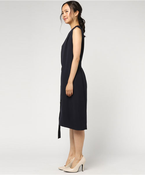 UNITED TOKYO（ユナイテッドトウキョウ）の「2wayベルトワンピース（ワンピース・レディース・マスタード/ネイビー・1）」の5枚目の写真