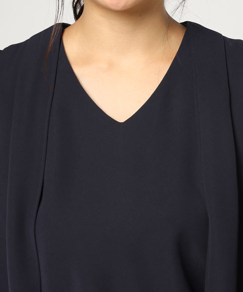 UNITED TOKYO（ユナイテッドトウキョウ）の「2wayベルトワンピース（ワンピース・レディース・マスタード/ネイビー・1）」の7枚目の写真