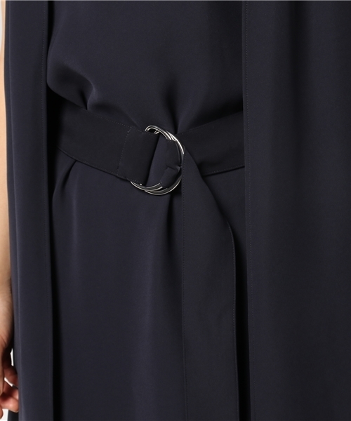 UNITED TOKYO（ユナイテッドトウキョウ）の「2wayベルトワンピース（ワンピース・レディース・マスタード/ネイビー・1）」の9枚目の写真