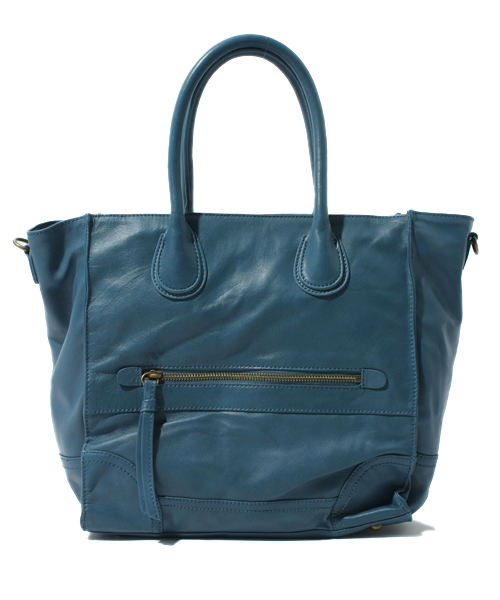 And A（アンドエー）の「シカクトート（トートバッグ・レディース・ブラック/ライトブラウン/ブルー・FREE）」の3枚目の写真