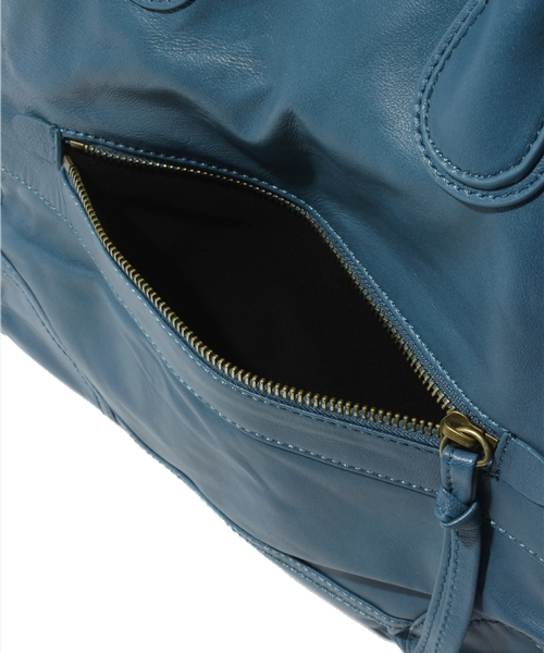 And A（アンドエー）の「シカクトート（トートバッグ・レディース・ブラック/ライトブラウン/ブルー・FREE）」の5枚目の写真