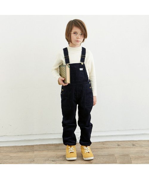 apres les cours（アプレレクール）の「LEE　太コールサロペット（サロペット/オーバーオール・キッズ・カーキ/ネイビー・100/110/120/130/140/90）」の14枚目の写真