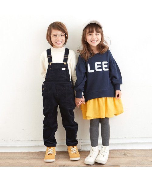 apres les cours（アプレレクール）の「LEE　太コールサロペット（サロペット/オーバーオール・キッズ・カーキ/ネイビー・100/110/120/130/140/90）」の10枚目の写真