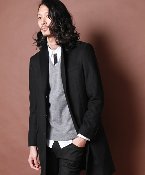 Loveless ラブレス の Loveless Mens チェスターフィールドコート チェスターコート Wear