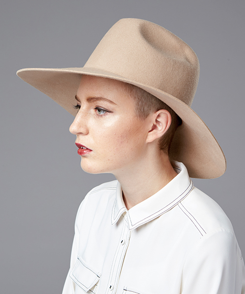 TRUNO by NOISE MAKER（トルノバイノイズメーカー）の「スーパーワイドブリムハット（ハット・レディース・ブラック/ベージュ/キャメル・58/60/57）」の3枚目の写真