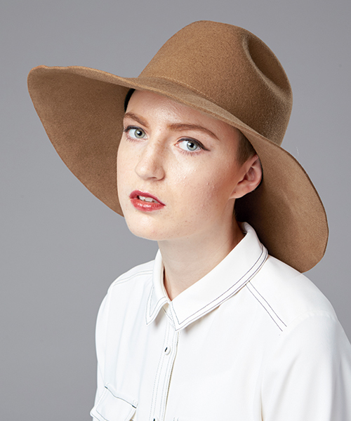 TRUNO by NOISE MAKER（トルノバイノイズメーカー）の「スーパーワイドブリムハット（ハット・レディース・ブラック/ベージュ/キャメル・58/60/57）」の2枚目の写真