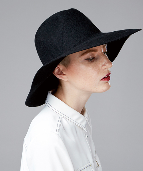 TRUNO by NOISE MAKER（トルノバイノイズメーカー）の「スーパーワイドブリムハット（ハット・レディース・ブラック/ベージュ/キャメル・58/60/57）」の4枚目の写真