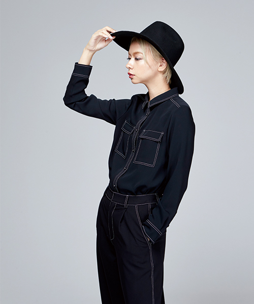 TRUNO by NOISE MAKER（トルノバイノイズメーカー）の「スーパーワイドブリムハット（ハット・レディース・ブラック/ベージュ/キャメル・58/60/57）」の15枚目の写真