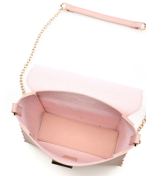 OLIVE des OLIVE（オリーブデオリーブ）の「[再入荷決定!] スカラップショルダーバッグ（ショルダーバッグ・レディース・ブラック/ピンク/ラベンダー・FREE）」の9枚目の写真