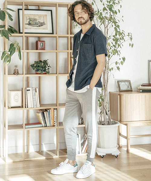 ANGENEHM（アンゲネーム）の「mp5842-Ponti Side Line Pants パンツ（その他パンツ・メンズ・ブラック/ネイビー/グレー・L/M/S）」の6枚目の写真