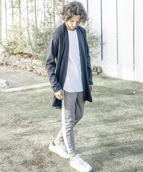 ANGENEHM（アンゲネーム）の「mp5842-Ponti Side Line Pants パンツ（その他パンツ・メンズ・ブラック/ネイビー/グレー・L/M/S）」の7枚目の写真