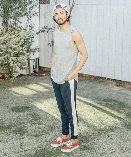 ANGENEHM（アンゲネーム）の「mp5842-Ponti Side Line Pants パンツ（その他パンツ・メンズ・ブラック/ネイビー/グレー・L/M/S）」の13枚目の写真