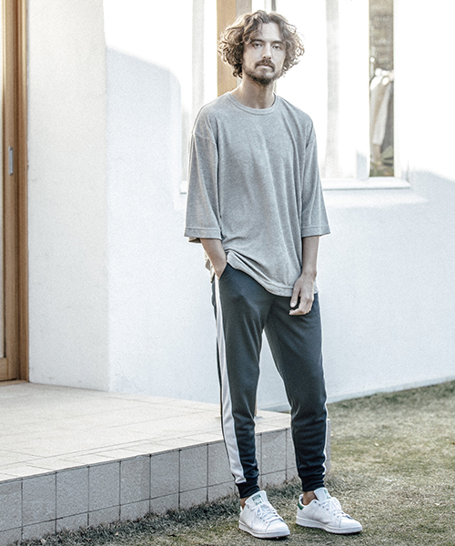 ANGENEHM（アンゲネーム）の「mp5842-Ponti Side Line Pants パンツ（その他パンツ・メンズ・ブラック/ネイビー/グレー・L/M/S）」の15枚目の写真