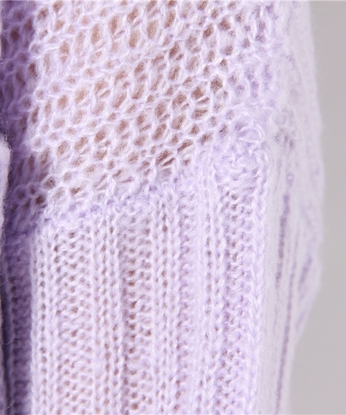 one after another NICE CLAUP（ワンアフターアナザーナイスクラップ）の「ポケシンプルプルオーバー（ニット/セーター・レディース・オフホワイト/ブラック/ブルー/パープル・FREE）」の9枚目の写真