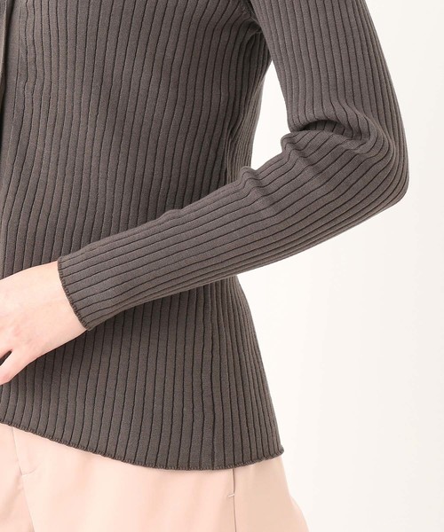 SALON adam et rope'（サロン アダム エ ロペ）の「コットンリブアンサンブル（アンサンブル・レディース・チャコールグレー/ピンク/オフホワイト・FREE）」の9枚目の写真