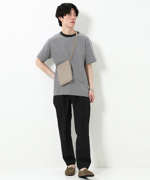 ADAM ET ROPE'(アダムエロペ)の「綿麻COOLMAXサッカーイージーパンツ(その他パンツ・メンズ・ブラック/ネイビー・M/L)」の7枚目の写真