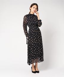 JILL by JILL STUART | ハイネックフラワーロングワンピース(ワンピース)