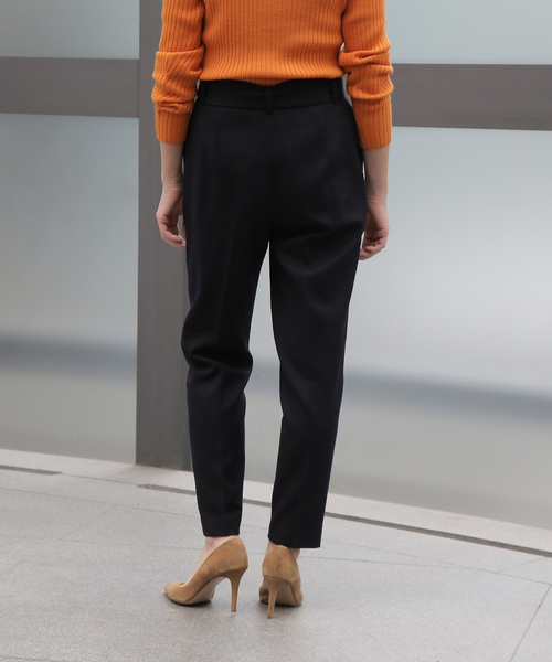 Tiara(ティアラ)の「ウエストリボンセンタープレスタックパンツ(その他パンツ・レディース・ネイビー/パープル/キャメル・S/M/L)」の20枚目の写真