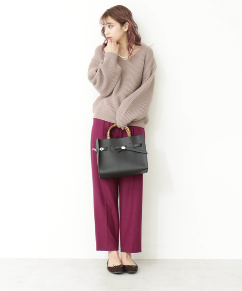 N.（N. Natural Beauty Basic）（エヌエヌナチュラルビューティーベーシック）の「スクエアバレエシューズ（バレエシューズ・レディース・ブラウン系その他/ゴールド/ブラック・SMALL/MEDIUM/LARGE）」の9枚目の写真