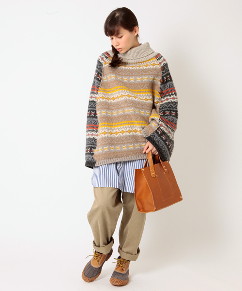 BEAMS BOY(ビームスボーイ)の「○BEAMS BOY / SQUARE BAG(ハンドバッグ・レディース・ブラック/ライトブラウン・ONE SIZE)」の11枚目の写真